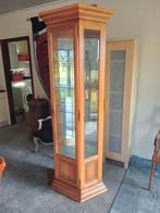 Vitrinekast, Ophalen, Eikenhout, 50 tot 100 cm, Zo goed als nieuw