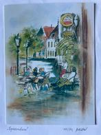 Painting Spaarndam door  Ad van Luijk, Ophalen of Verzenden
