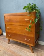 Hout ladekast 3 lades - vintage retro kast, Ophalen, Gebruikt, 50 tot 100 cm, 3 of 4 laden