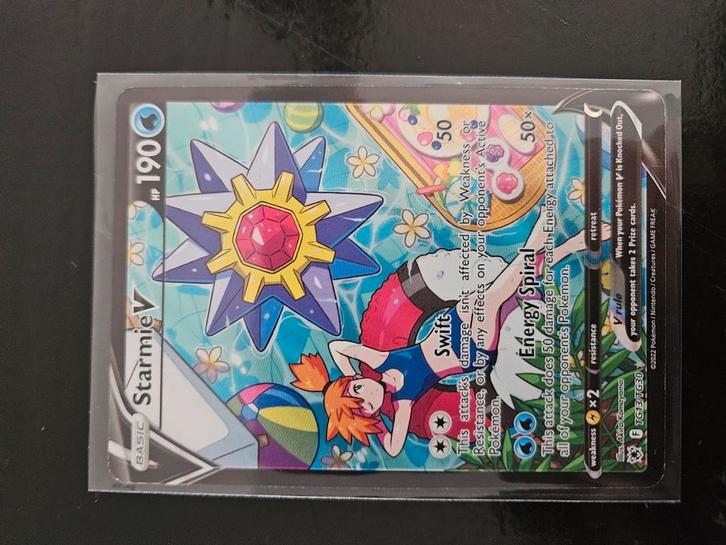 Starmie TG13/TG30 Foil, Full art,, Hobby en Vrije tijd, Verzamelkaartspellen | Pokémon, Zo goed als nieuw, Foil, Ophalen of Verzenden