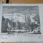 17 x Kopergravure  Rotterdam, P. Schenk 1710, Ophalen of Verzenden