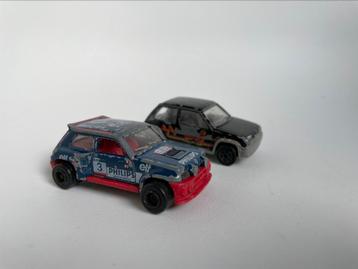 2 x model Renault 5 Maxi Turbo Supercinque GT majorette 1/60 beschikbaar voor biedingen