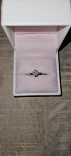 Witgouden ring 0.28 ct diama, Overige merken, Ophalen of Verzenden, Zo goed als nieuw, 1 bedel