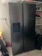 Samsung Amerikaanse Koelkast - Zwart Grijs Metallic, 60 cm of meer, Met aparte vriezer, Zo goed als nieuw, 160 cm of meer