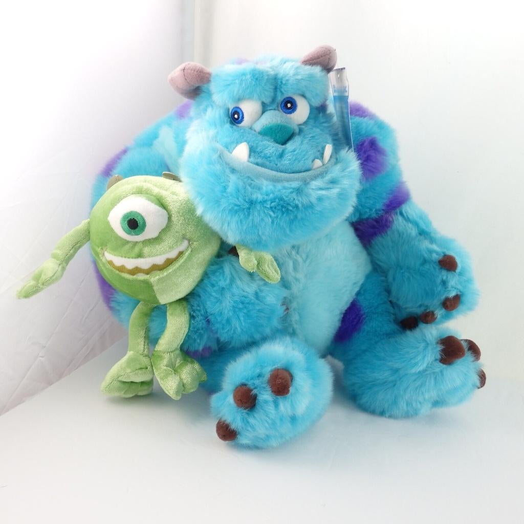 Sulley & Mike Knuffel Monsters & Co. vintage Disney Pixar, Ophalen of Verzenden, Zo goed als nieuw, Overige typen