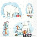 Servetten decoupage/bullet journal – KERST/Winter – L1325, Verzenden, Nieuw, Materiaal