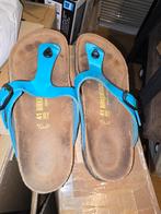 Birkenstock slippers maat 41, Gebruikt, Blauw, Overige typen, Maat 36 t/m 42