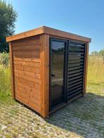 Thermowood buitensauna tuinsauna sauna barrel panorama view, Ophalen of Verzenden, Nieuw, Fins of Traditioneel, Complete sauna