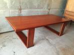 Deens design jaren 60 70 massief teak salontafel, Ophalen, Gebruikt, Salontafel, Teakhout