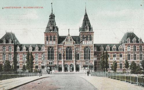 AMSTERDAM Rijksmuseum 1907, Verzamelen, Ansichtkaarten | Nederland, Gelopen, Noord-Holland, Voor 1920, Verzenden
