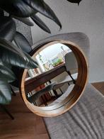 Ronde spiegel met houten rand, Minder dan 100 cm, Minder dan 50 cm, Rond, Zo goed als nieuw