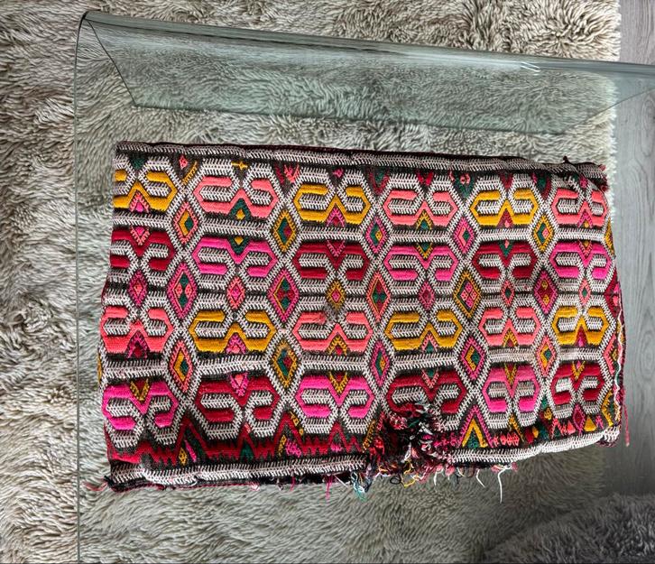 Marrakech Kussenhoes - 53x33cm - Handgemaakt, Antiek en Kunst, Antiek | Kleden en Textiel, Ophalen of Verzenden