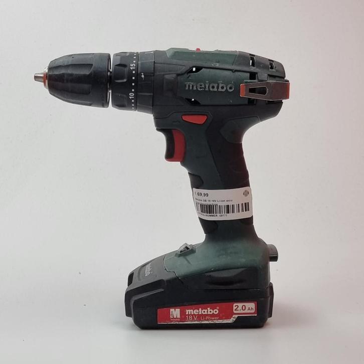 Metabo SB 18 18V Li-Ion accu klop-/boormachine, Doe-het-zelf en Verbouw, Gereedschap | Handgereedschap, Zo goed als nieuw