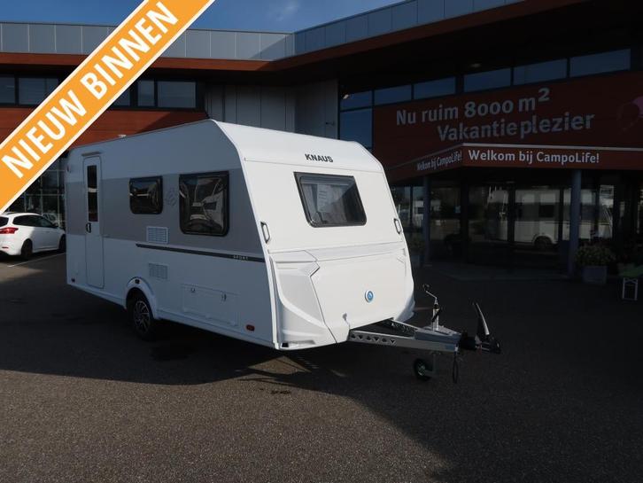 Knaus Sport 420 QD, Caravans en Kamperen, Caravans, tot en met 4, Treinzit, Knaus, Dwarsbed, Overige typen, Gascomfoor, Kachel