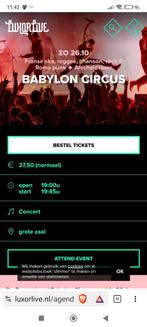 Babylon circus Arnhem zo 26 okt, ska , Roma punk, Eén persoon