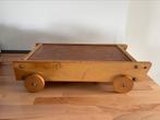 Houten blokkenkar loopwagen, Kinderen en Baby's, Speelgoed | Houten speelgoed, Ophalen, Zo goed als nieuw, Duw- of Trekspeelgoed
