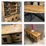 Houten Meubels Set direct op voorraad in tilburg, Ophalen, Outletliving7@gmail.com, Bruin, Nieuw