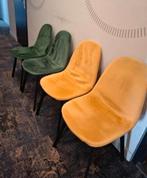 Velours kuipstoelen, Huis en Inrichting, Stoelen, Ophalen, Gebruikt, Overige kleuren, Stof