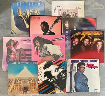 Leuk Setje Vinyl LP's ; Rock, Disco, Soul, Reggae 10 Stuks! beschikbaar voor biedingen