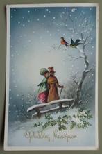 Dickens stijl 27 - boswandeling - kerstmis 1956, Ophalen of Verzenden, 1940 tot 1960, Gelopen, Feest(dag)