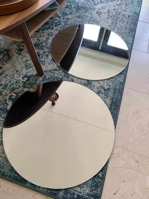 2 Plieger badkamer spiegels 60cm, Huis en Inrichting, Woonaccessoires | Spiegels, Gebruikt, 50 tot 75 cm, Minder dan 100 cm, Rond