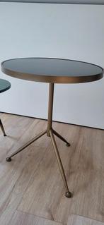 Zwarte Salontafel - Stijlvol en Modern, Huis en Inrichting, Tafels | Bijzettafels, Minder dan 45 cm, Metaal of Aluminium, Zo goed als nieuw