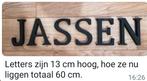 Tekstletters JASSEN, Ophalen of Verzenden, Zo goed als nieuw