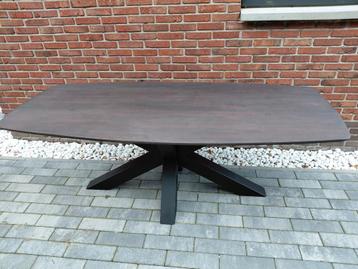 Deens ovale eettafel - massief eiken - 200x90cm beschikbaar voor biedingen