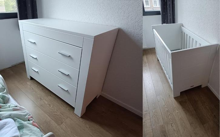 Bopita Merel ledikant + commode, Kinderen en Baby's, Babywiegjes en Ledikanten, Gebruikt, Ledikant, Ophalen