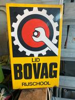 BOVAG Rijschool Reclamebord, Ophalen, Gebruikt, Reclamebord