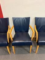 8 Montis Eetkamerstoelen Blauw - Gebruikt, Ophalen, Gebruikt, Blauw, Vijf, Zes of meer stoelen