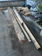 Eiken houten palen/ balken diverse afmetingen, 250 cm of meer, Gebruikt, Balken, Ophalen