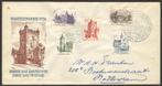 Nederland FDC E5 Met Adres, Zomerzegels Kastelen 1951, Ophalen of Verzenden, Beschreven, Nederland