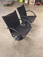 Vintage Boonzaaijer en Mazairac draaistoelen - opknappers., Ophalen, Gebruikt, Twee, Zwart
