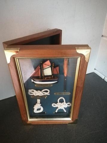 PRACHTIG MARITIEM SLEUTEL KASTJE TOPSTAAT 30X20X6,5 CM beschikbaar voor biedingen