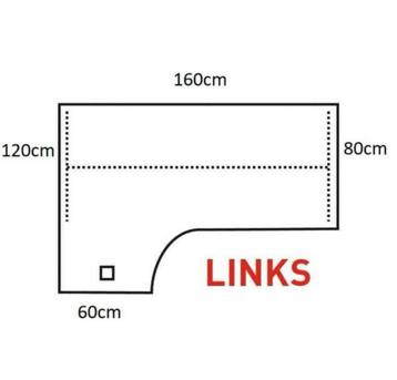Groot hoekbureau zwart - afbeelding 5