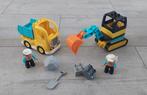Duplo Truck en Graafmachine., Ophalen of Verzenden, Zo goed als nieuw, Duplo