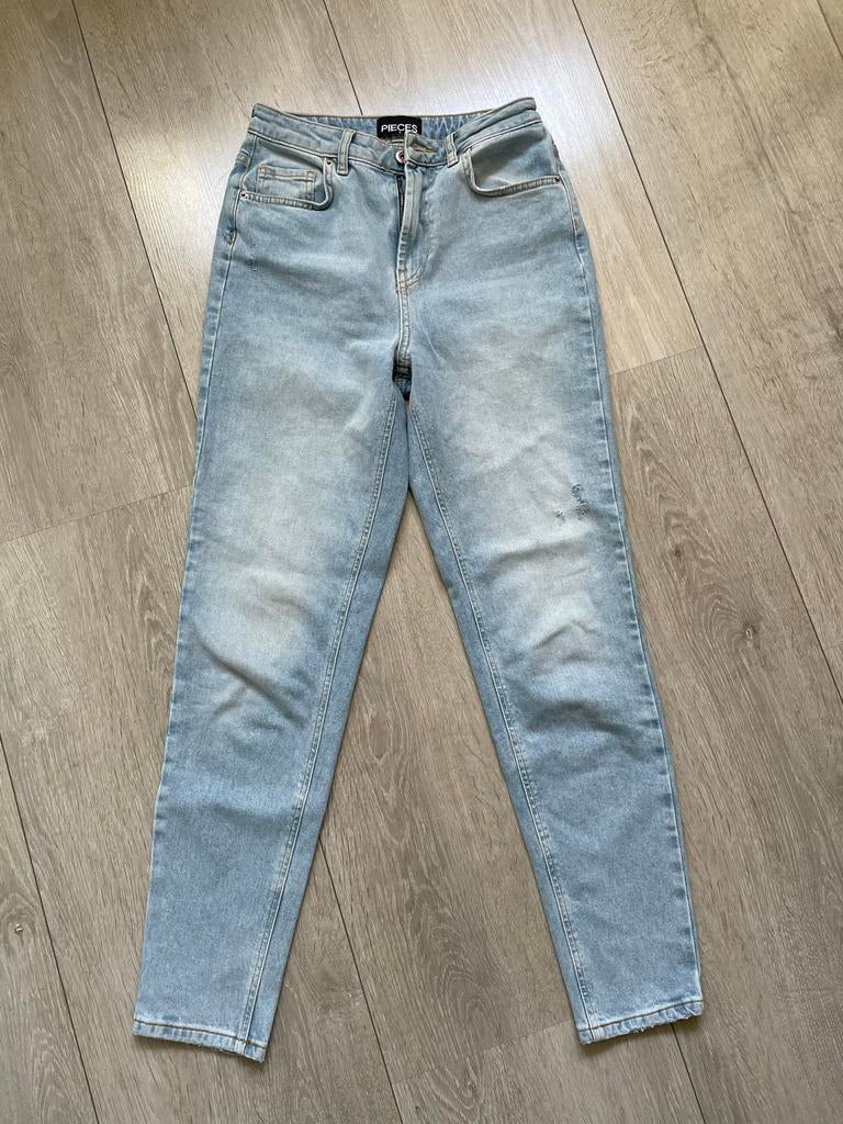 Mom Jeans Spijkerbroek Maat S, Ophalen of Verzenden, Zo goed als nieuw, Blauw