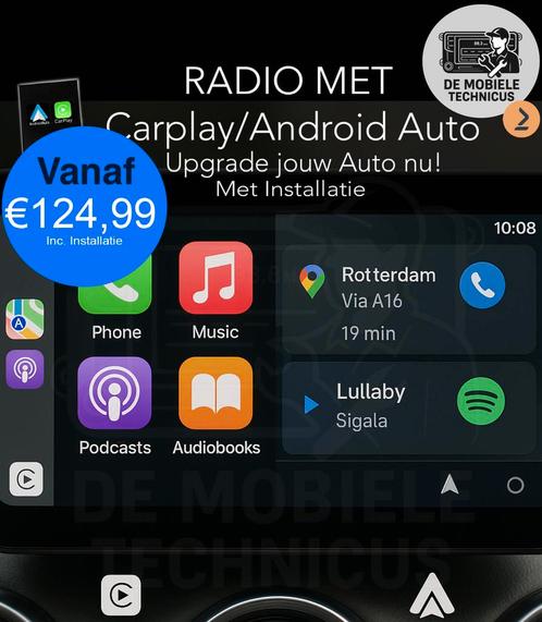 Carplay/Android voor jouw auto!, Auto diversen, Autoradio's, Zo goed als nieuw, Ophalen