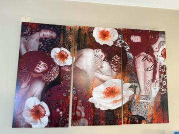 Prachtig Schilderij - Klimt Stijl 115x80 beschikbaar voor biedingen