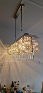 Hanglamp lange lamp, Huis en Inrichting, Lampen | Hanglampen, Ophalen of Verzenden, Zo goed als nieuw, Glas