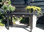 Grote zwarte sidetable, Huis en Inrichting, Tafels | Sidetables, Ophalen, 100 tot 150 cm, Zo goed als nieuw, 25 tot 50 cm