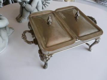 Brocante rechaud zilver kleurig beschikbaar voor biedingen