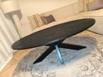 Mooie zwarte ovale salontafel, Huis en Inrichting, Tafels | Salontafels, 100 tot 150 cm, Zo goed als nieuw, Minder dan 50 cm, Rechthoekig