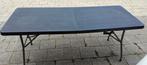 Klaptafel zwart 180x75 cm, Caravans en Kamperen, Ophalen, Gebruikt, Campingstoel