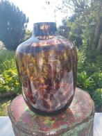 Glazen design vaas handmade, Minder dan 50 cm, Glas, Ophalen of Verzenden, Zo goed als nieuw