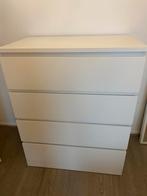 Ikea malm ladekast met 4 laden, Huis en Inrichting, Kasten | Ladekasten, Kunststof, 100 tot 150 cm, Zo goed als nieuw, 3 of 4 laden