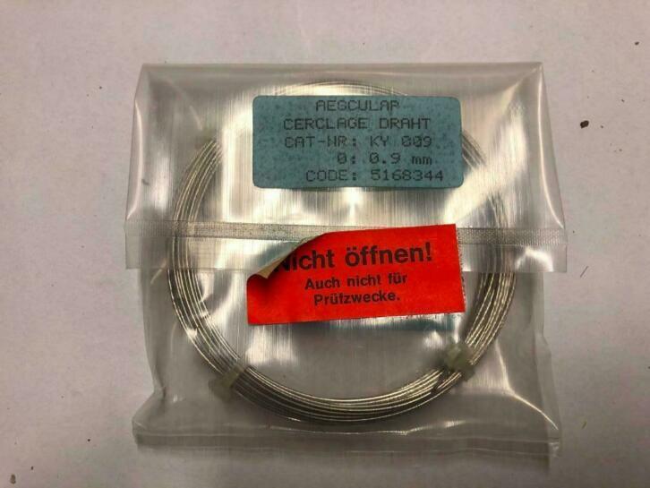 Cerclagedraad 0,9 mm Aesculap, Diversen, Braces, Nieuw, Ophalen of Verzenden
