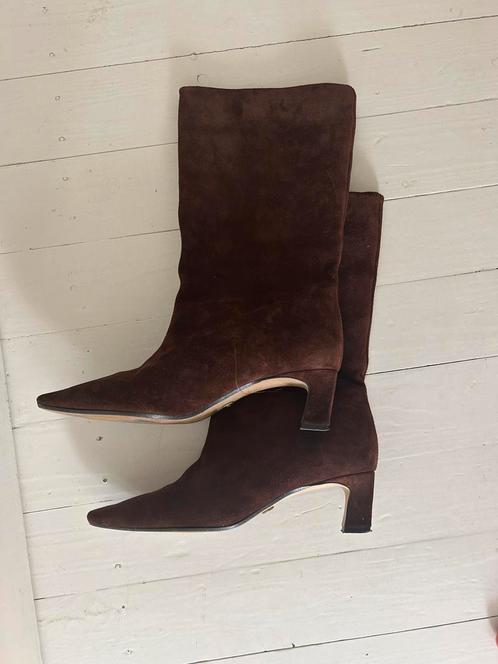 Zara echt suède laarsjes zgan, Kleding | Dames, Schoenen, Zo goed als nieuw, Zwart, Ophalen