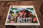 King Puzzel - Horses at the gate - 1000 Stukjes, Ophalen of Verzenden, 500 t/m 1500 stukjes, Nieuw, Legpuzzel
